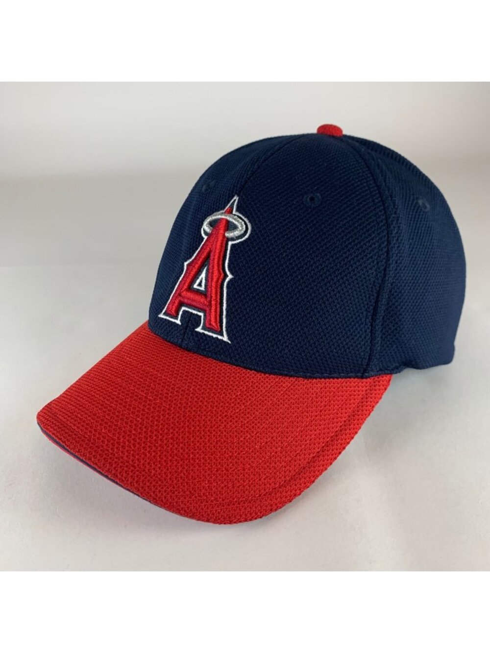 Los Angeles Angels MLB Vintage Navy Blue New Era Stretch Fitted Hat Mens M/L
